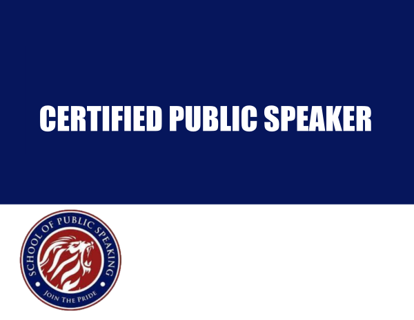 Collapsed Certified Public Speaker Program: